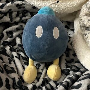 Plush Bomb Bird Toy - Blue and Yellow